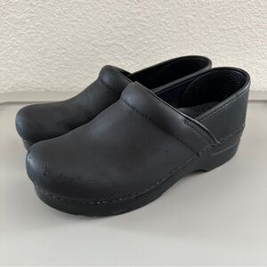 DANSKO Black Matte Professional Clogs Hospital Nursing Comfort 38 - 7.5